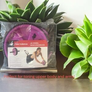 New Balance Pink and Black Ab Wheel